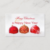 Noël Merci de bureau de Noël Carte de visite (Devant)