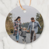 NOEL Merry Christmas Custom Foto Bedankjes Labels (Achterkant)