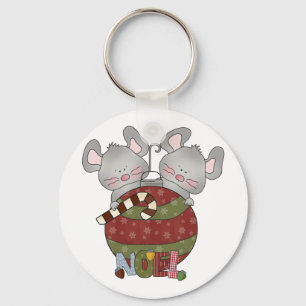 Noel Mice Vakantie T-shirts en Cadeaus Sleutelhanger