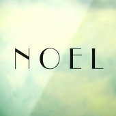 Noel Minimal Black Typography Kerstmis Raamsticker (Vel 3)