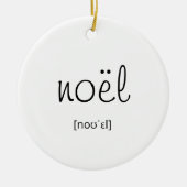 Noël Minimal White Christmas Tree Elegant Script Keramisch Ornament (Voorkant)