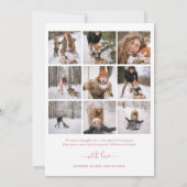 Noël minimaliste avec Carte photo (Dos)