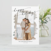 Noël minimaliste avec Carte photo (Debout devant)