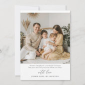 Noël minimaliste avec Carte photo (Dos)