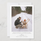 Noël minimaliste avec Carte photo (Dos)