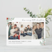 Noël minimaliste avec Carte photo (Debout devant)