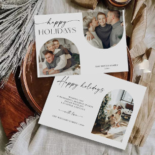 Noël minimaliste avec carte photo