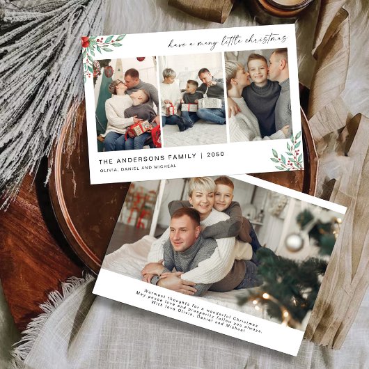 Noël minimaliste avec Carte photo