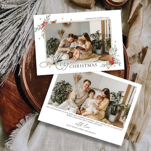 Noël minimaliste avec Carte photo