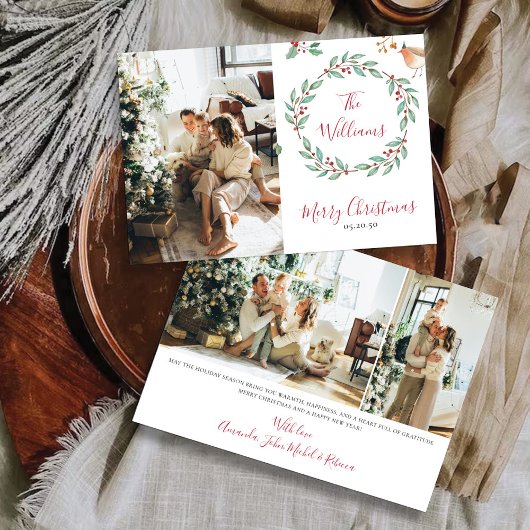 Noël minimaliste avec Carte photo