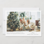 Noël minimaliste avec Carte photo (Dos)