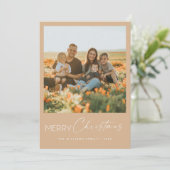 Noël minimaliste avec Carte photo (Debout devant)