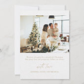 Noël minimaliste avec Carte photo (Dos)