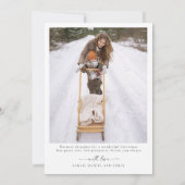 Noël minimaliste avec Carte photo (Dos)