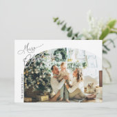 Noël minimaliste avec Carte photo (Debout devant)