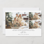 Noël minimaliste avec Carte photo (Dos)