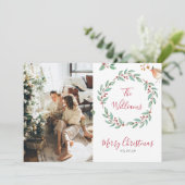 Noël minimaliste avec Carte photo (Debout devant)