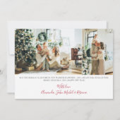 Noël minimaliste avec Carte photo (Dos)