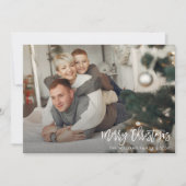 Noël minimaliste avec carte photo (Devant)