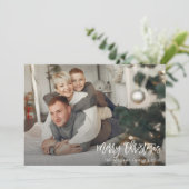 Noël minimaliste avec carte photo (Debout devant)