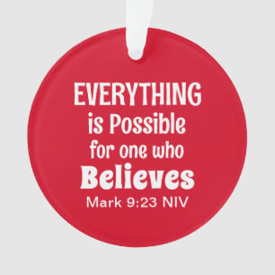 Noël Miracle Bible Verse Christian Faith Rouge