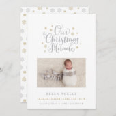 Noël Miracle Holiday Carte photo (Devant / Derrière)