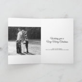 Noël Misteltoe Vacances Carte photo vertical (Intérieur)