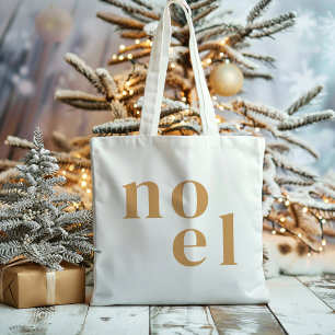 Noel Modern goud stijlvolle minimalistische kers Tote Bag