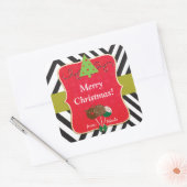 Noël Moderne Arbre & Pops de Gâteau Autocollants (Enveloppe)