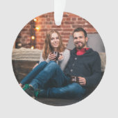 Noël moderne | Couple Photo Burgundy Maroon (devant)