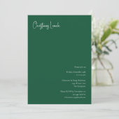 Noël moderne | Invitation à déjeuner vert (Debout devant)