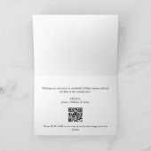 Noël moderne Joyeux vacances 2 Carte photo (Intérieur)