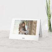 Noël moderne Joyeux vacances 3 Carte photo (Dos)