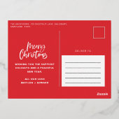 Noël moderne minime photo étoile foin vacances (Verso)