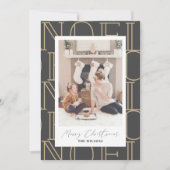 NOEL moderne Motif Noël Carte photo de vacances (Devant)
