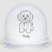 Noël Moderne Personnalisé Chien Cockapoo (Avant)