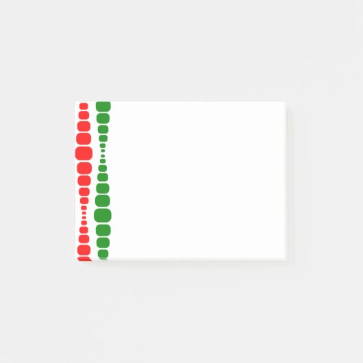 Noël Moderne Rectangles Post-it Notes (Devant)