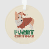 Noël mou Corgi Furry (dos)
