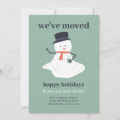 Noël Moving Faire-part Snowman mignon vacances (Devant)