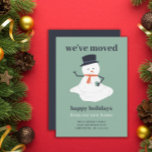 Noël Moving Faire-part Snowman mignon vacances<br><div class="desc">Le thème de Noël carte de faire-part mobile avec mignon et drôle bonhomme de neige fondu. Conçu et illustré avec amour par Kristine Lee Designs www.kristineleedesigns.com</div>