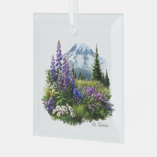 Noël Mt. Rainier Ornement en verre (Avant gauche)
