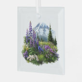 Noël Mt. Rainier Ornement en verre (Avant gauche)