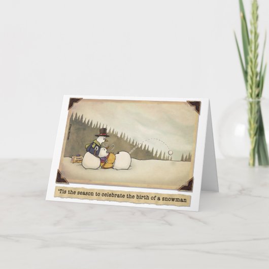Noël : Naissance d'une carte Snowman (Devant)