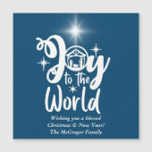 Noël Nativité Joie au monde Carte magnétique (Devant)
