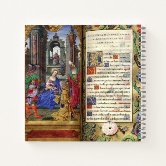 Noël Nativité Scène Renaissance Vieux livre (Dos)