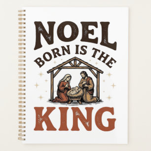 Noël Né Est le Roi Nativité Vintage Noël