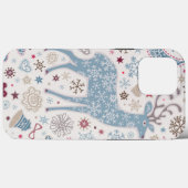 Noël Neige Flake Deer coque iphone Mate (Verso (horizontal))