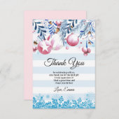 Noël, Noël, Noël, carte de remerciements (Devant / Derrière)