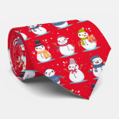Noël Noël Noël Noël Noël Noël aux Snowman Cravate  (Roulé)