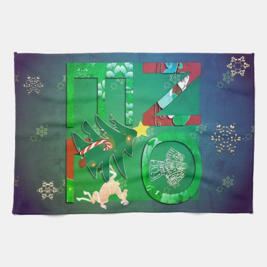 Noel Noël Serviettes de cuisine (Horizontal)